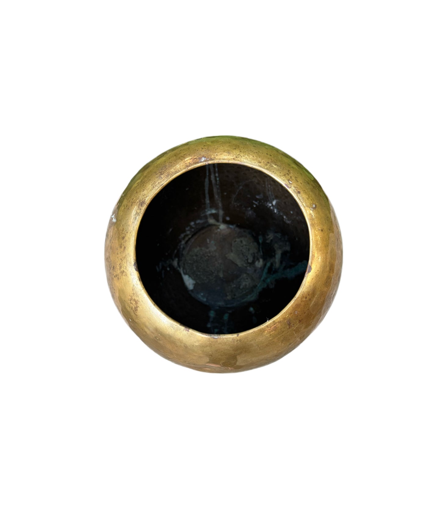 Hammered Brass Vase