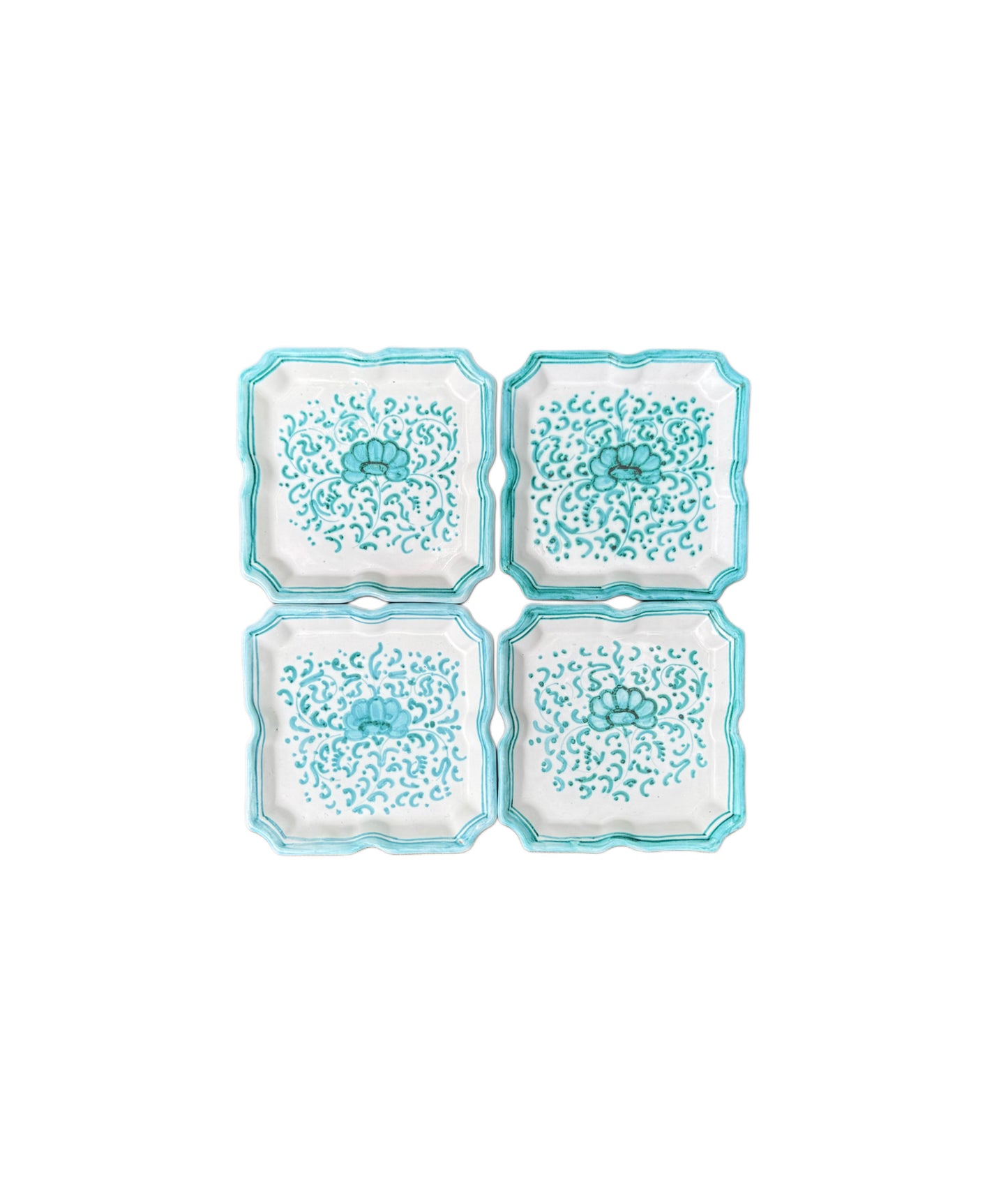 Italian Deruta Plates, Set of 4