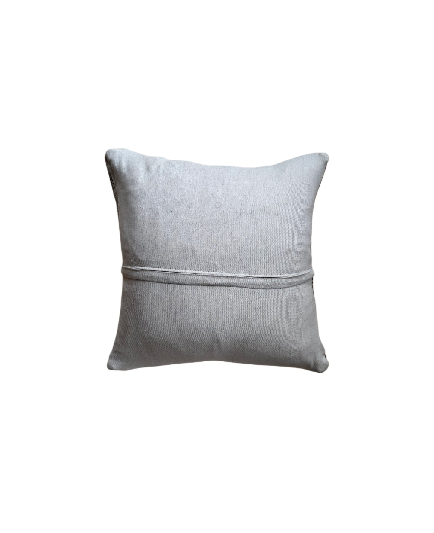 Vintage Turkish Kilim Pillow, Greek Key Small