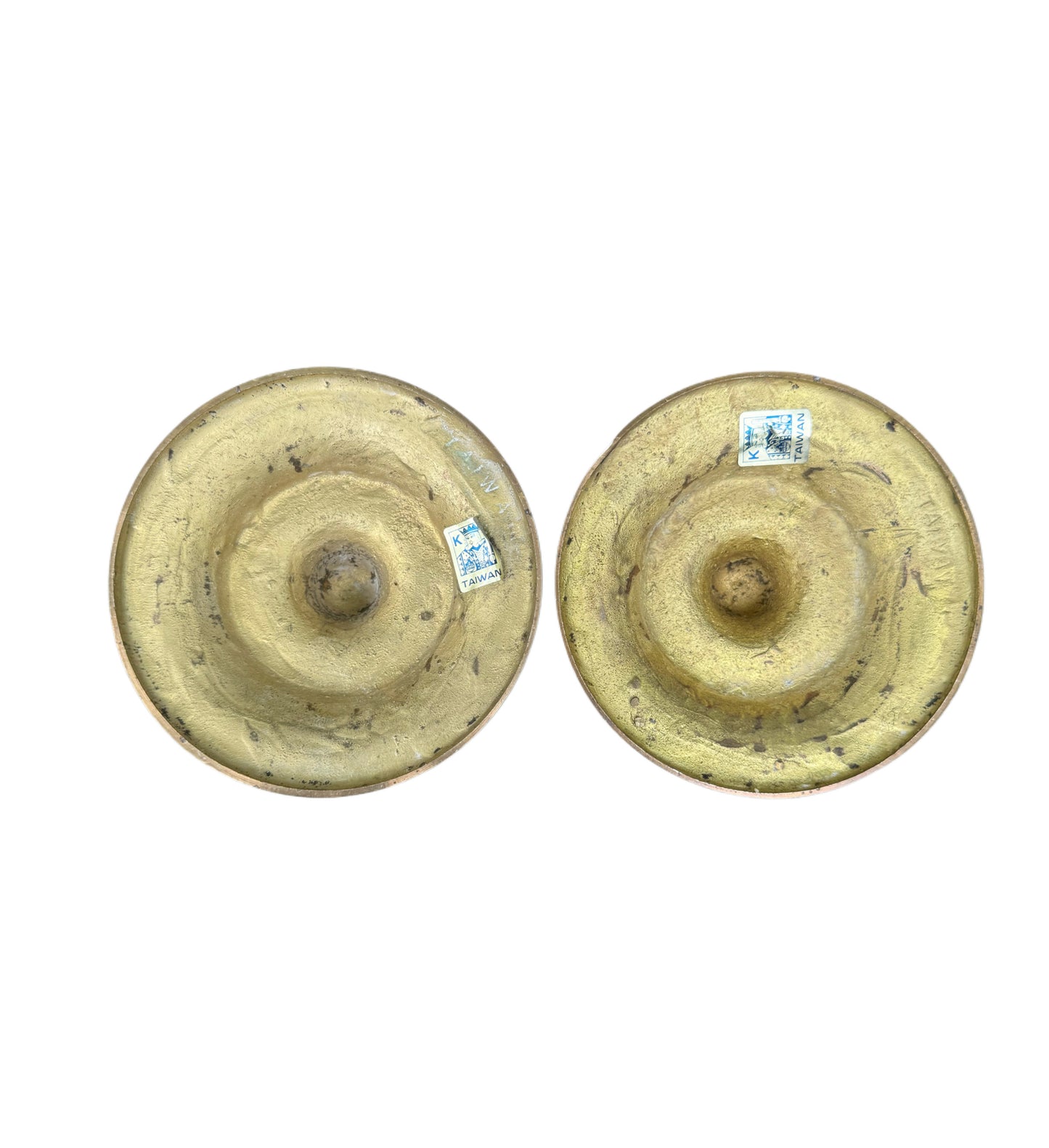 Brass & Chrome Candlestick Holders
