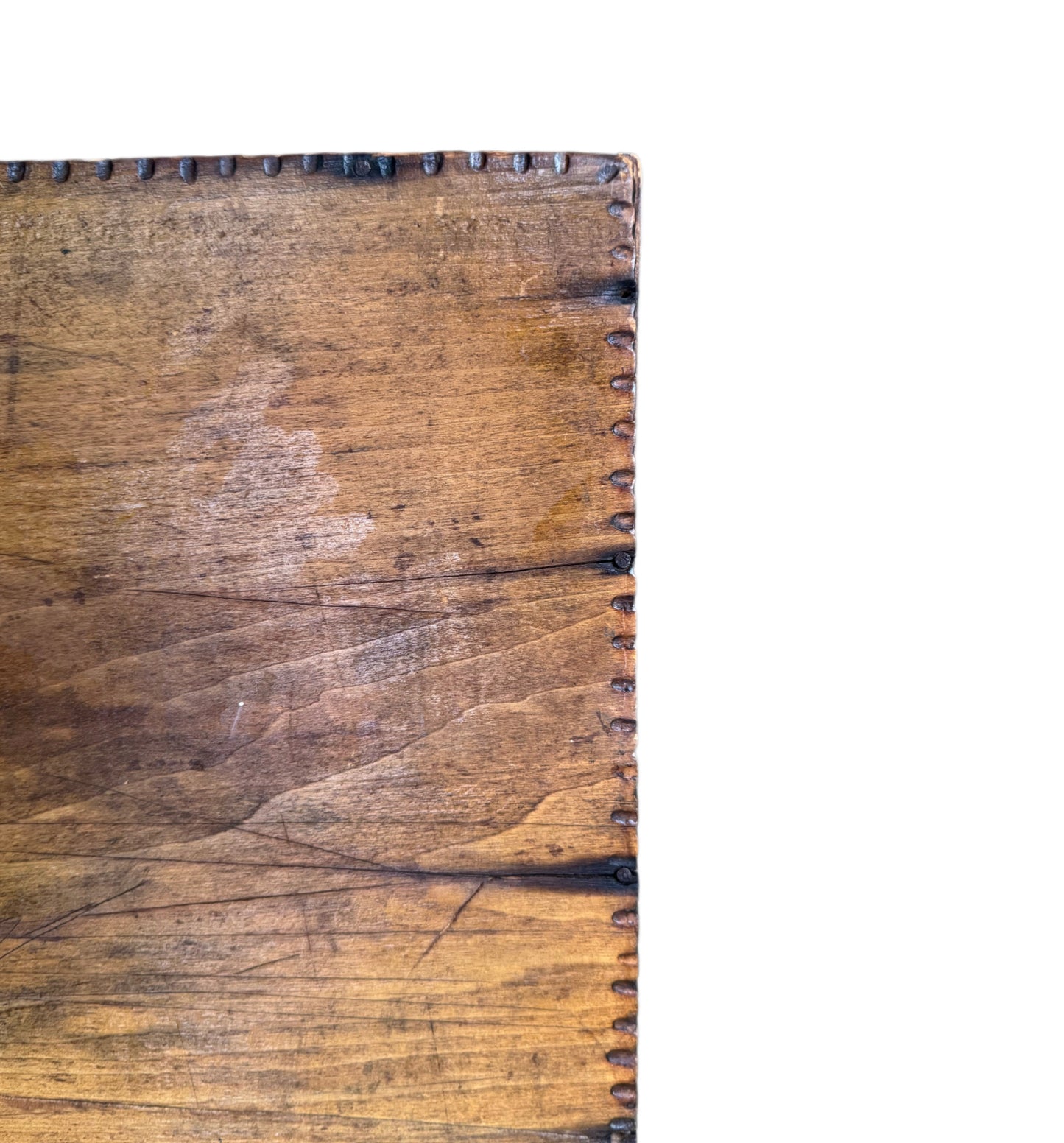 Antique Wood Engraved Tray