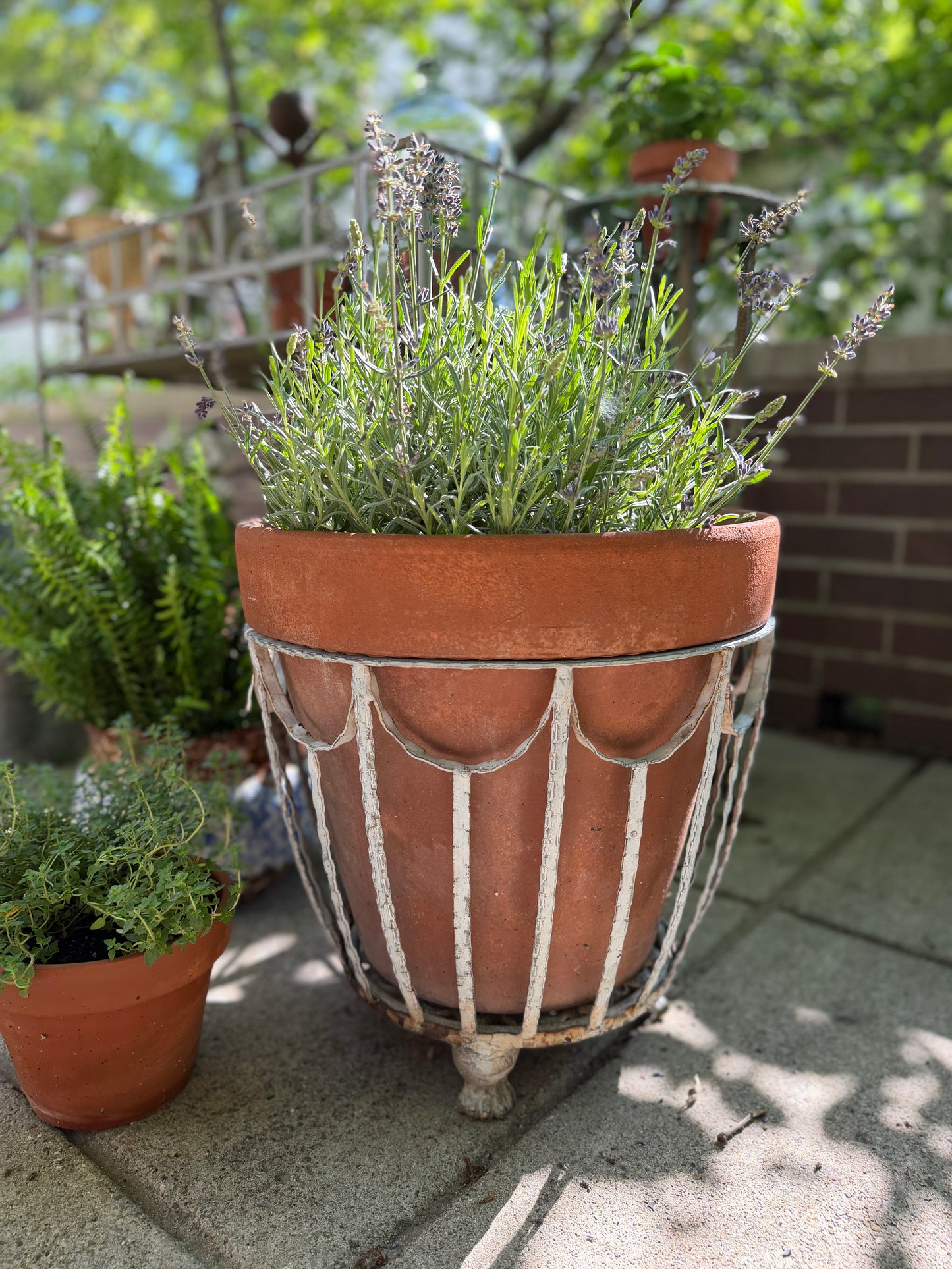 Wrought Iron Planter