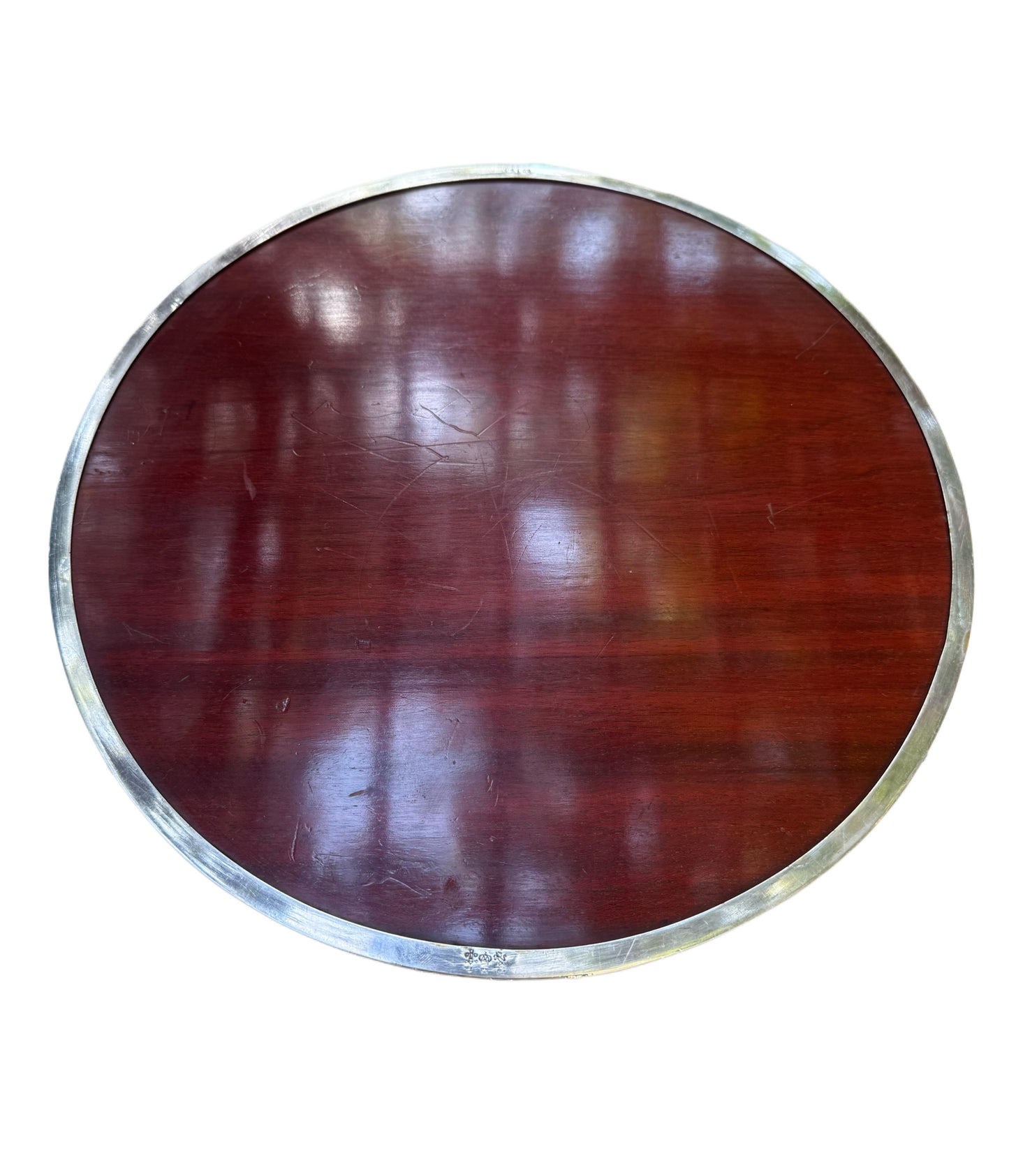 Silver & Wood Gallery Tray
