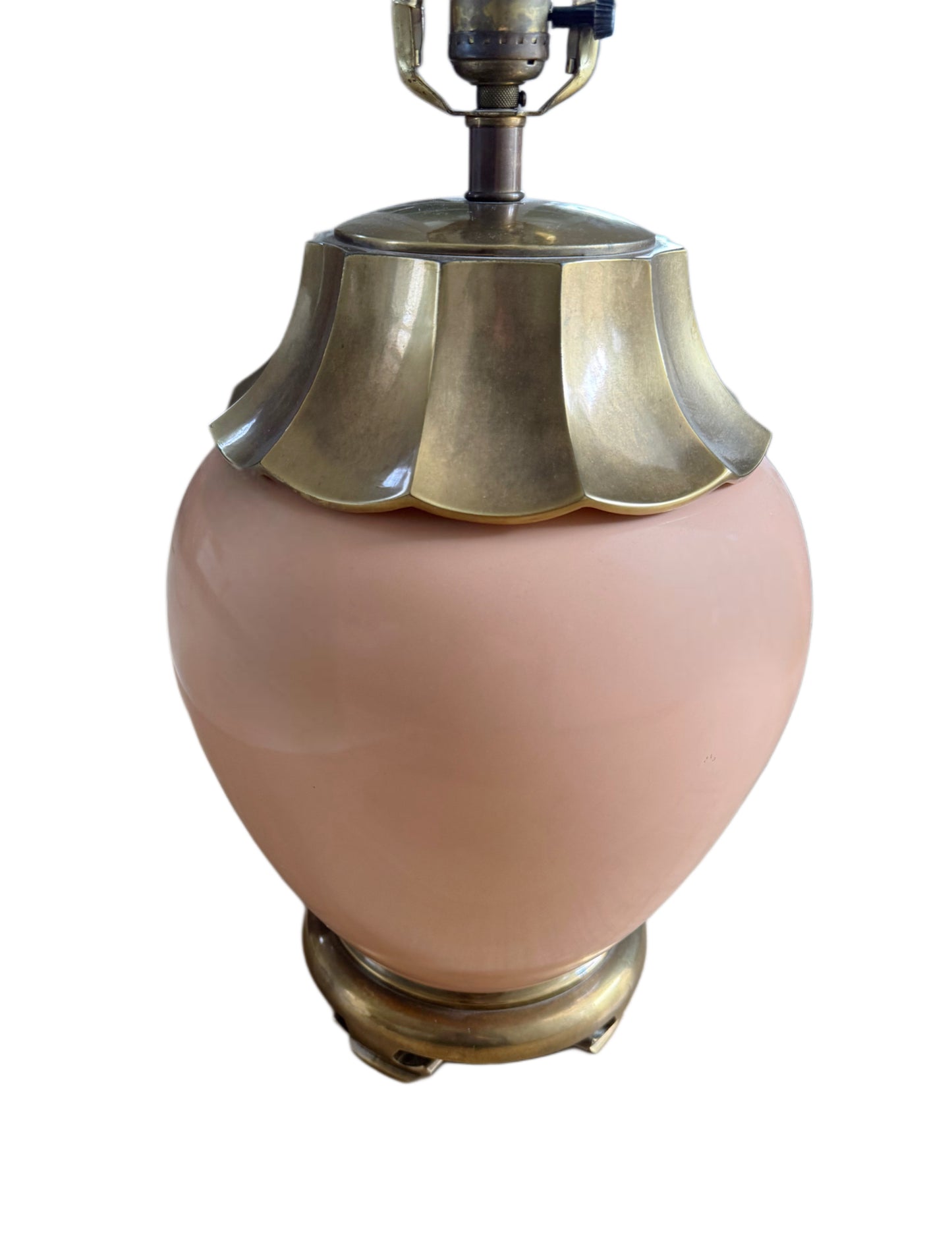 Ginger Jar Peach Table Lamp