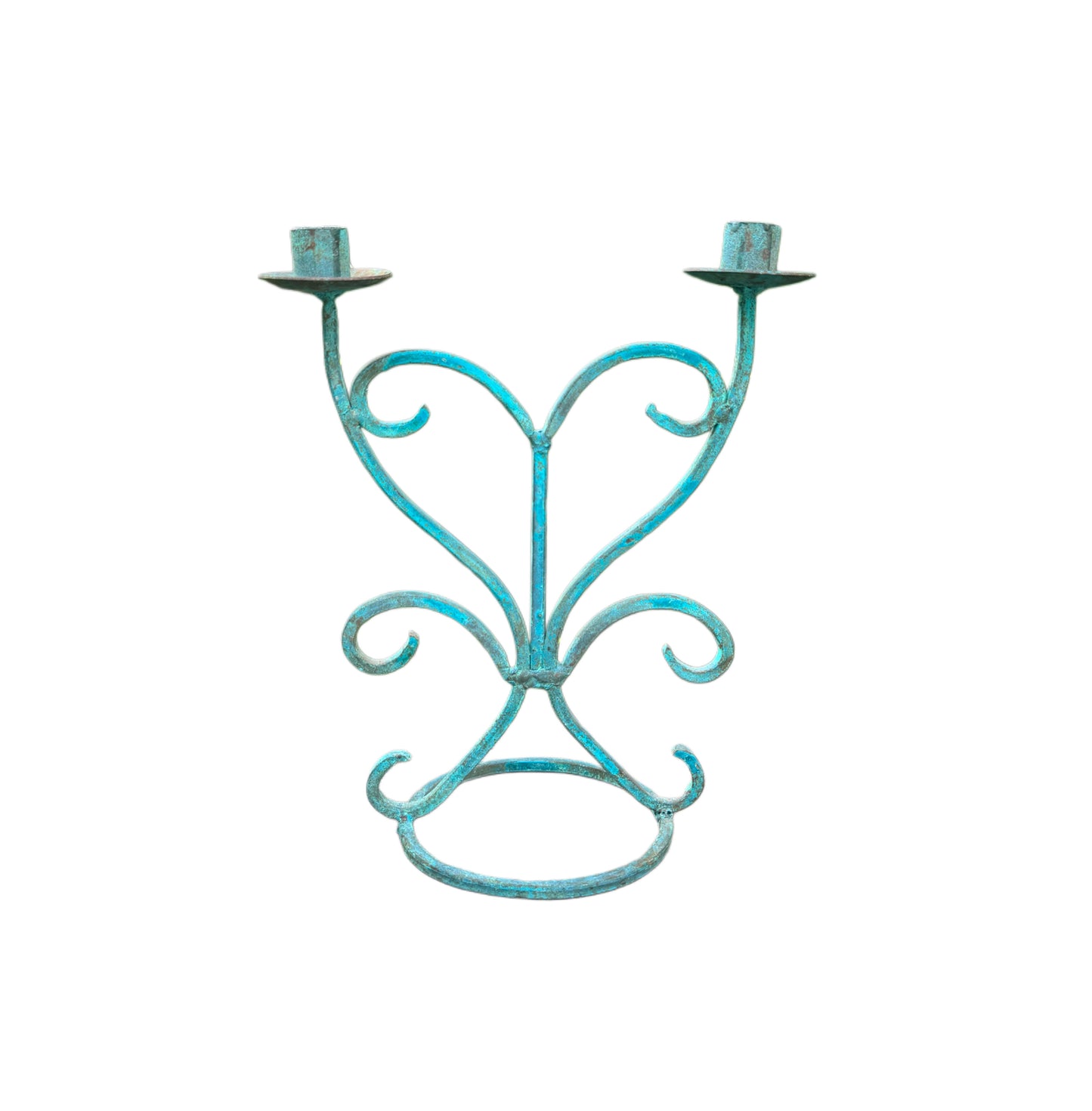 Verdigris Candlestick Holder