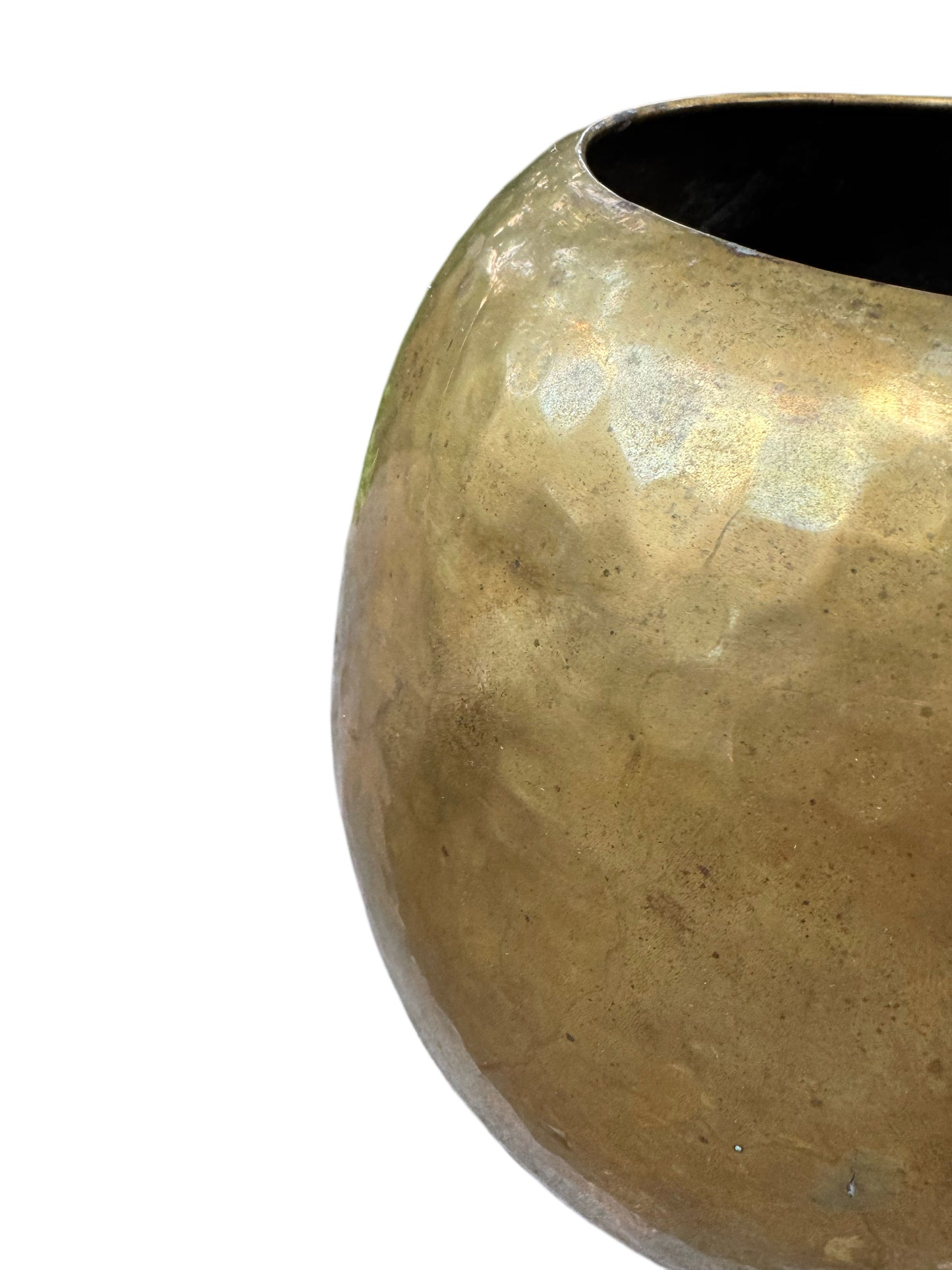 Hammered Brass Vase