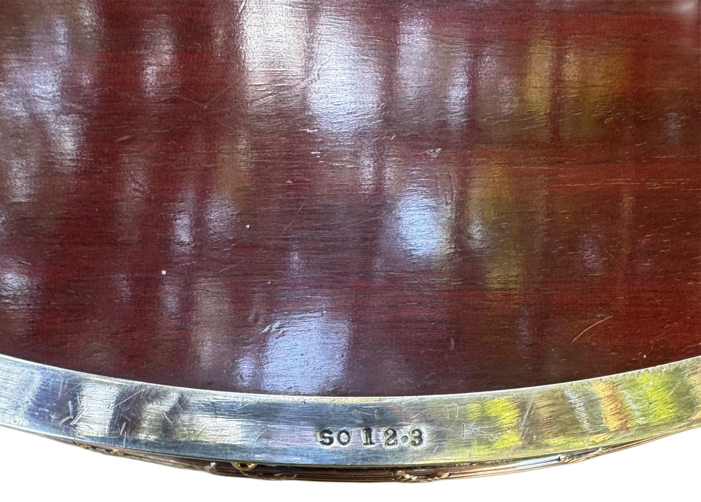 Silver & Wood Gallery Tray