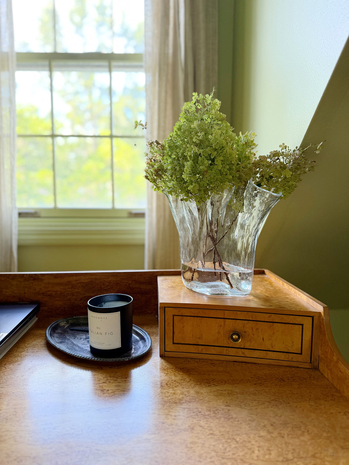 Ruffled Glass Vase