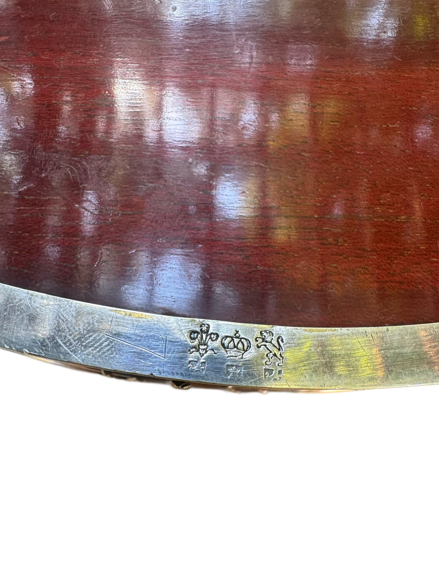 Silver & Wood Gallery Tray