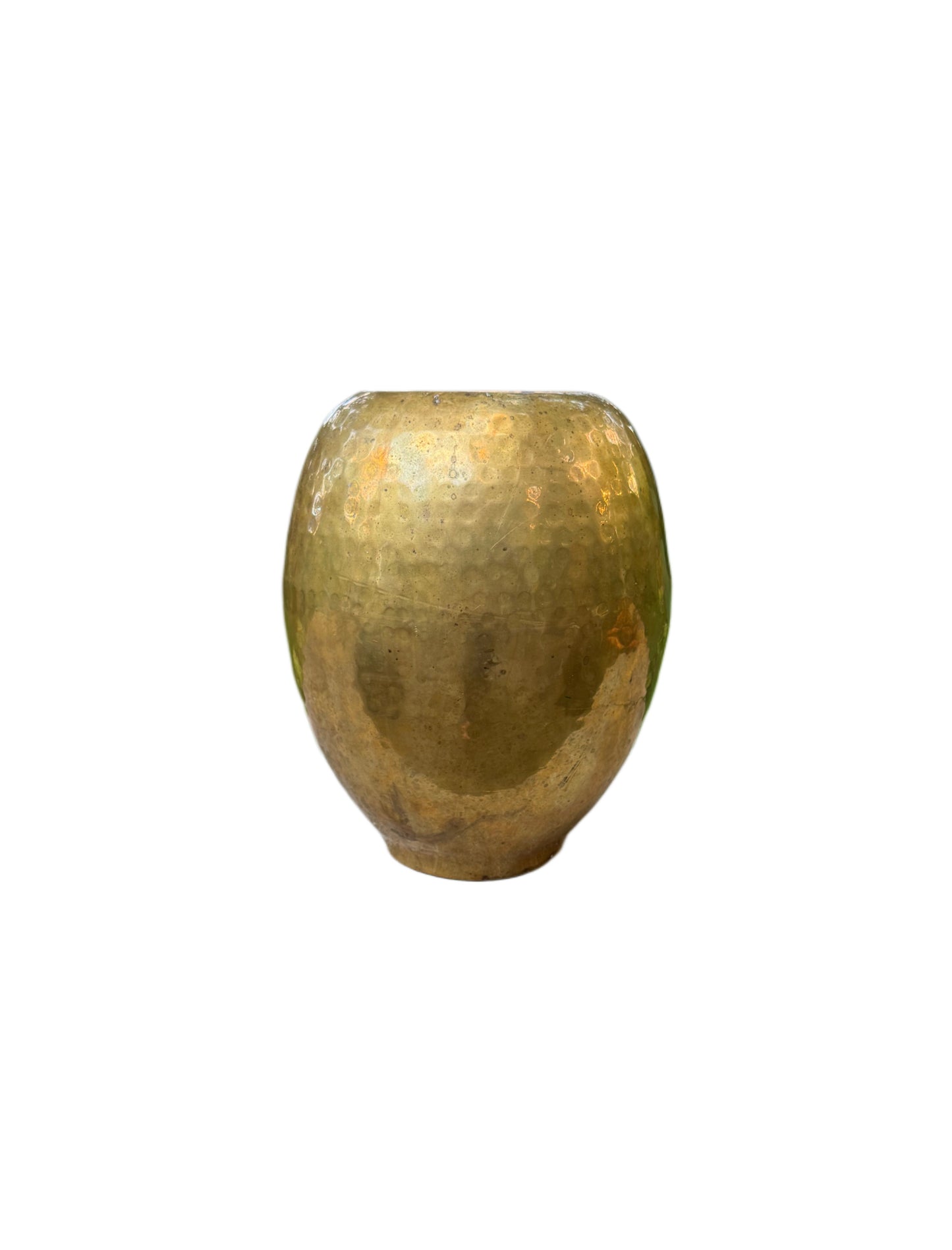 Hammered Brass Vase