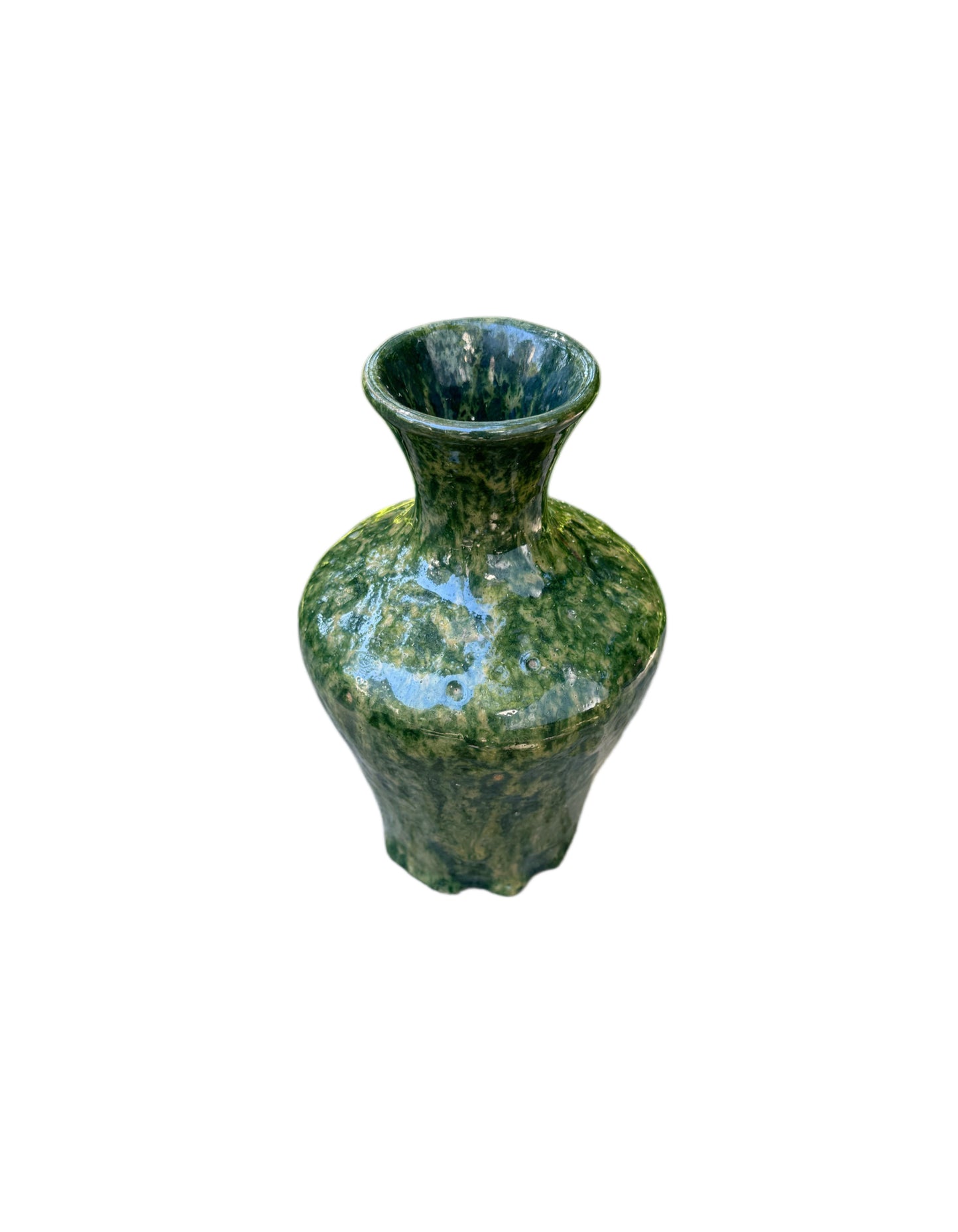 Green Glazed Terracotta Vase