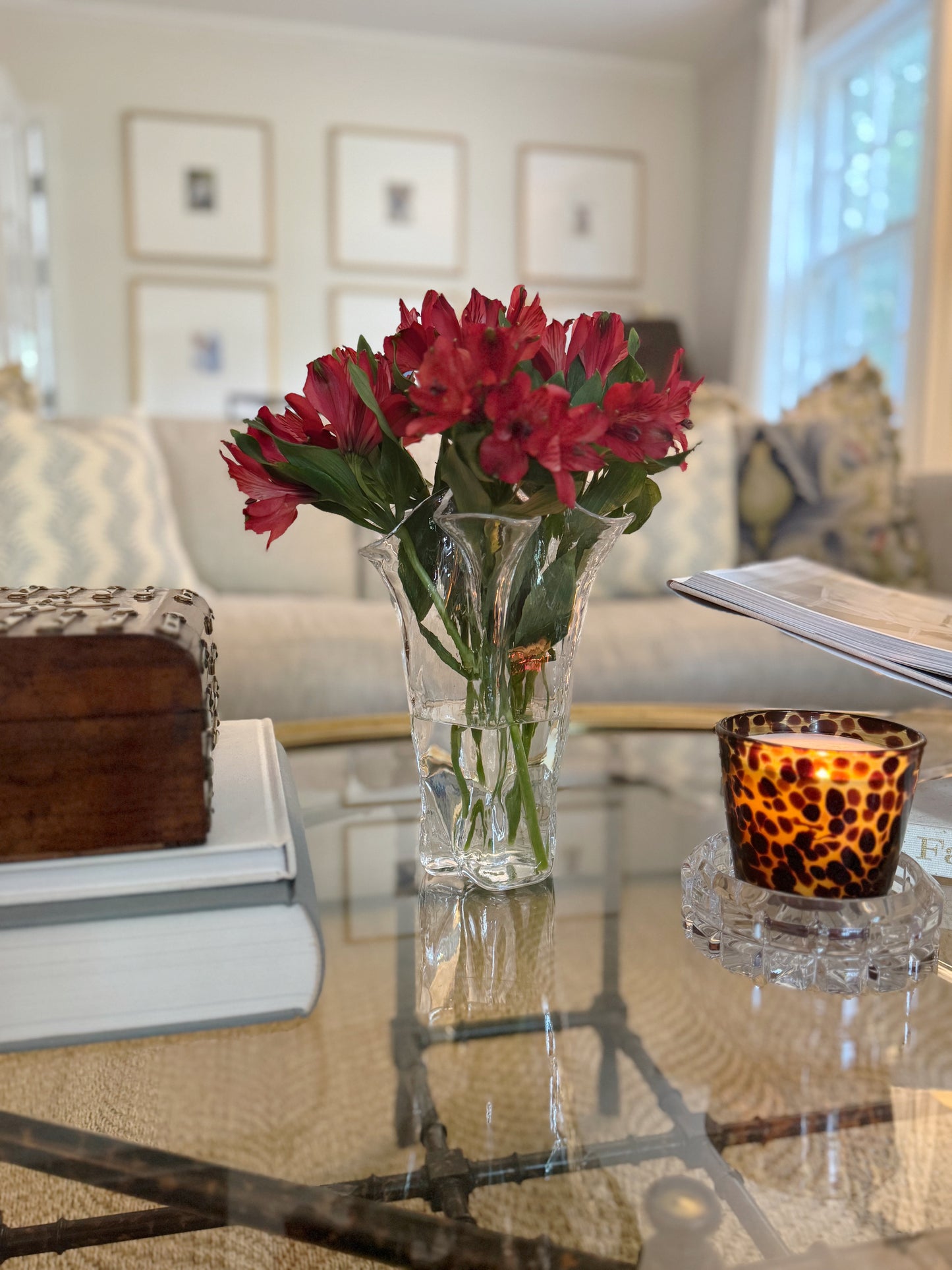 Ruffled Glass Vase