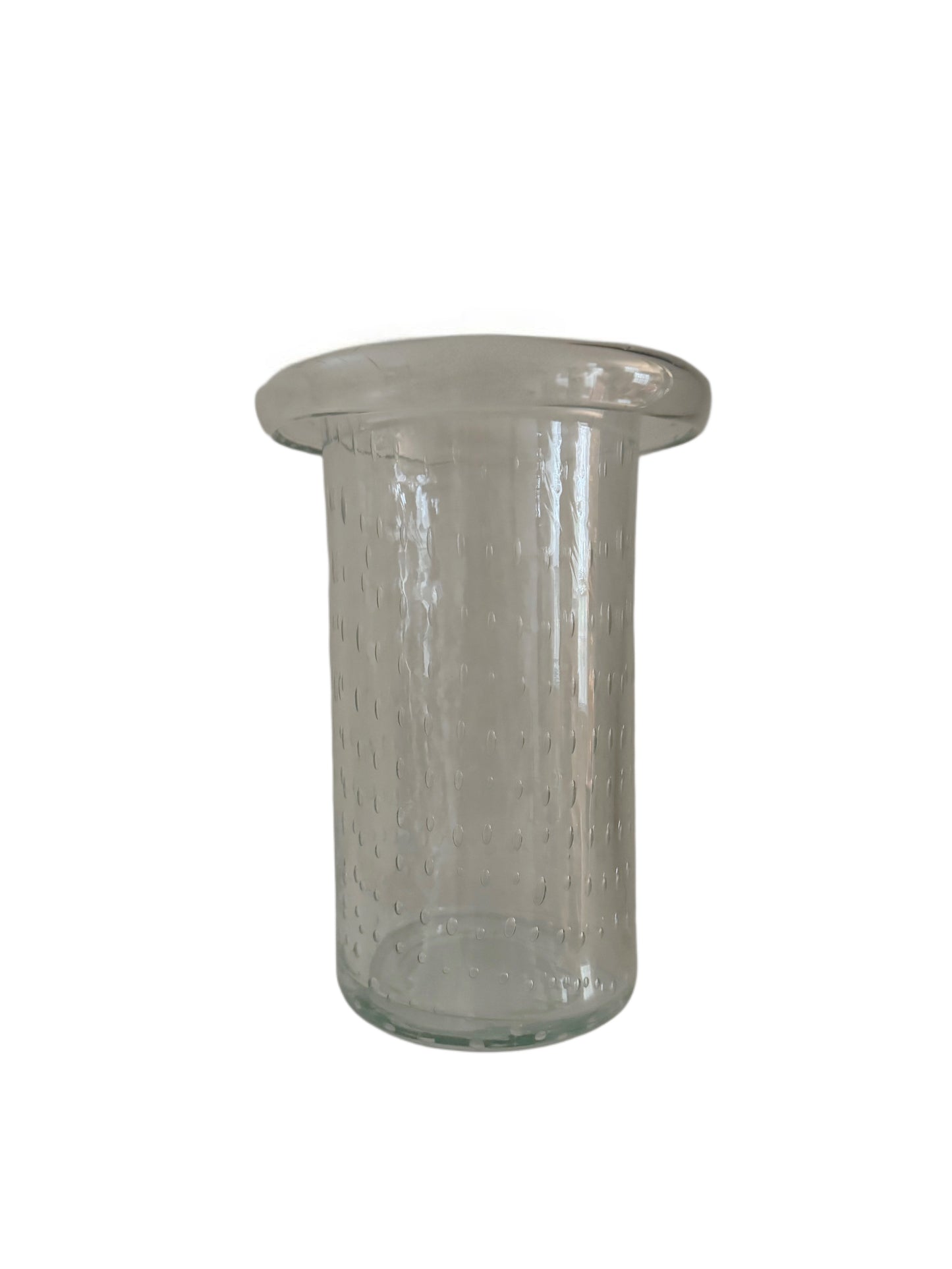 Hand Blown Top Hat Glass Vase