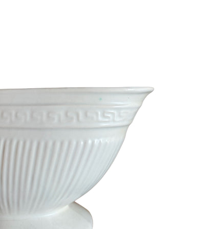 Cream Greek Key Mantle Vase