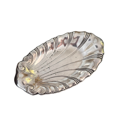 Silver-Plate Shell Tray