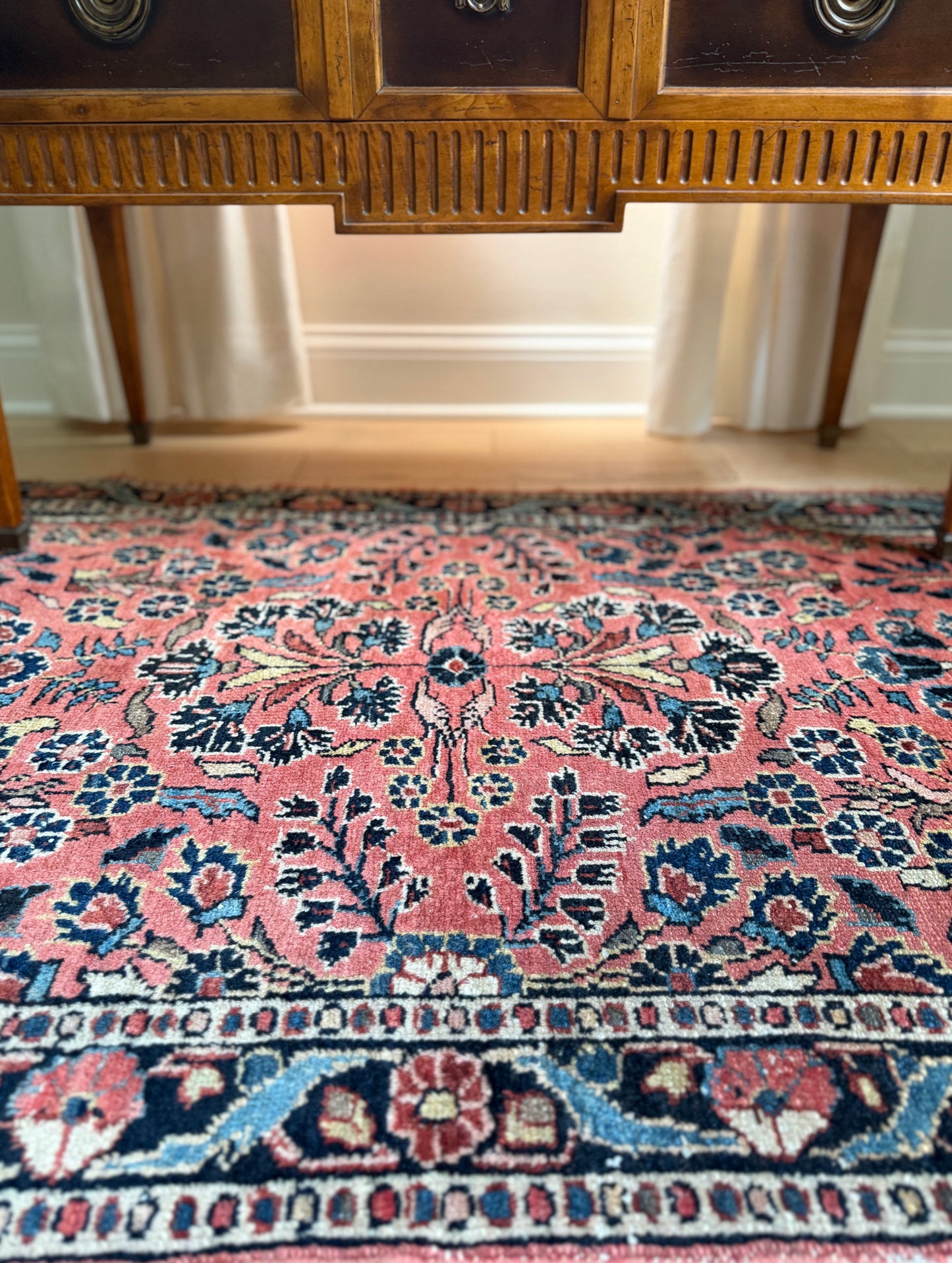 Vintage Persian Sarouk Rug