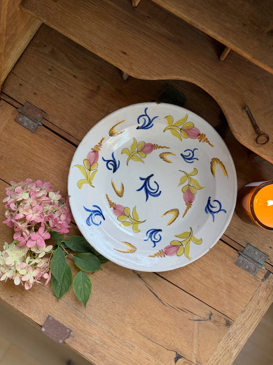 Antique French Faience Platter
