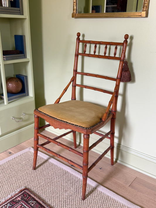 Antique Faux Bamboo Chair