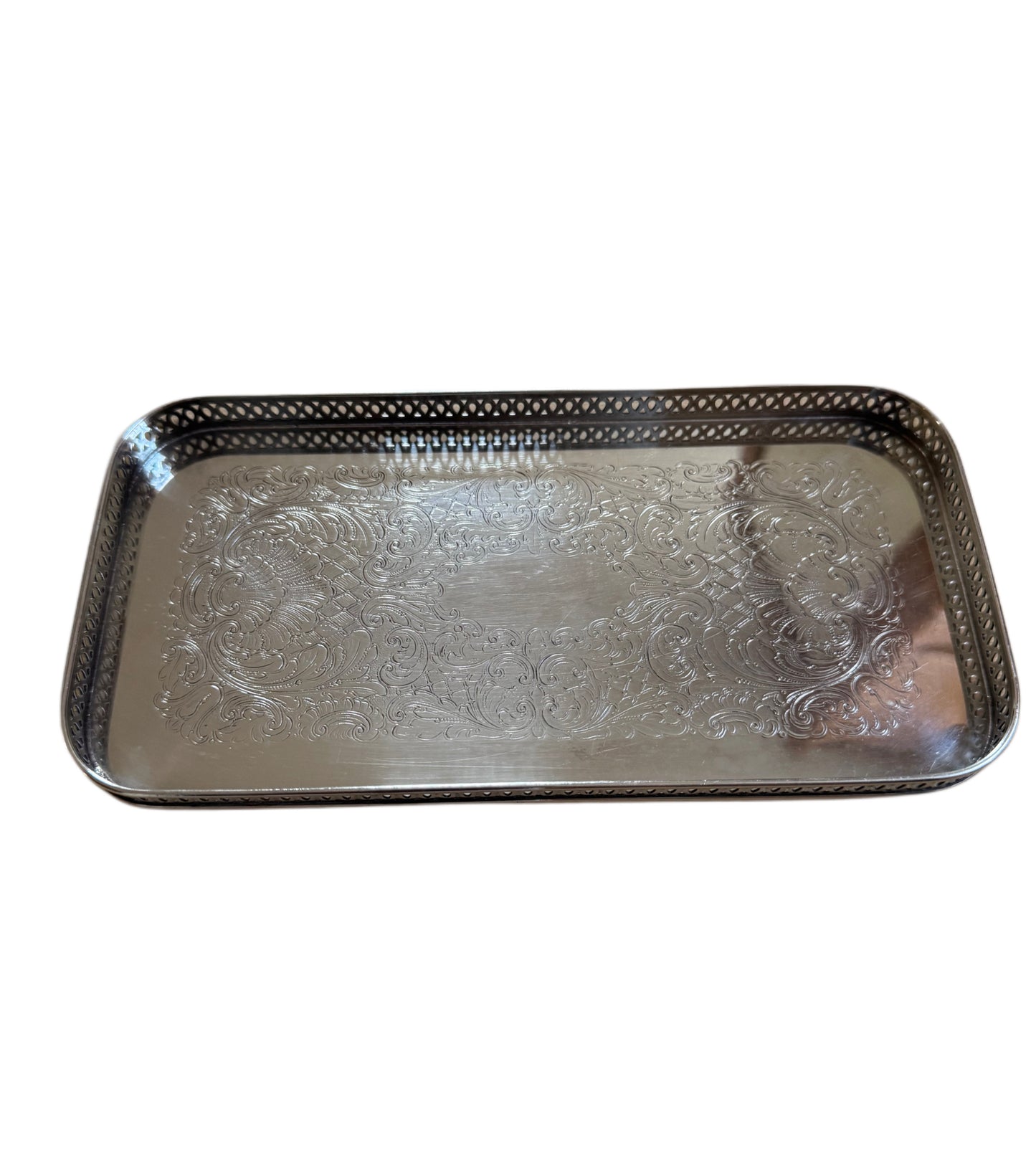 Rectangular Silver-plate Tray