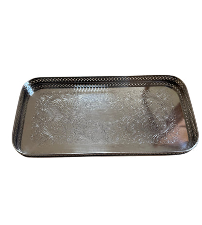 Rectangular Silver-plate Tray