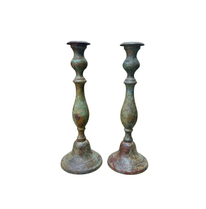 Cast Iron Candlestick Holders