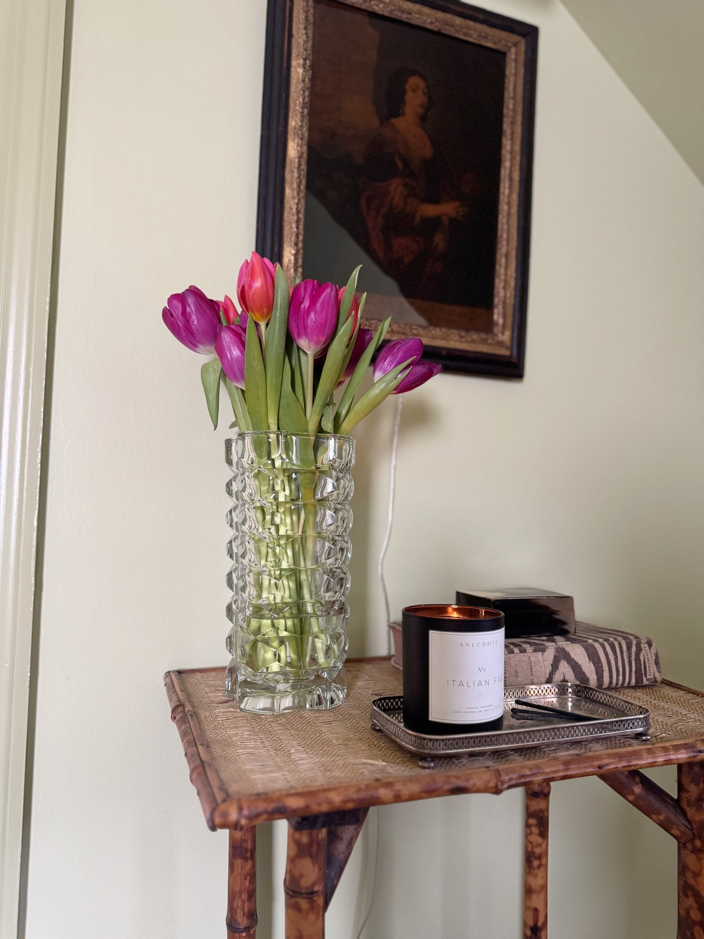 French Cut Glass Vase