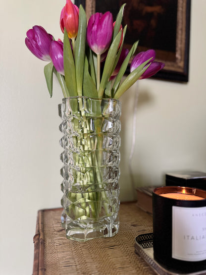 French Cut Glass Vase