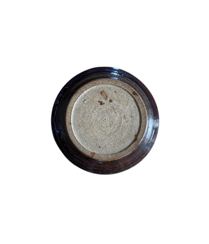 Studio Pottery Bowl, Blue & Brown