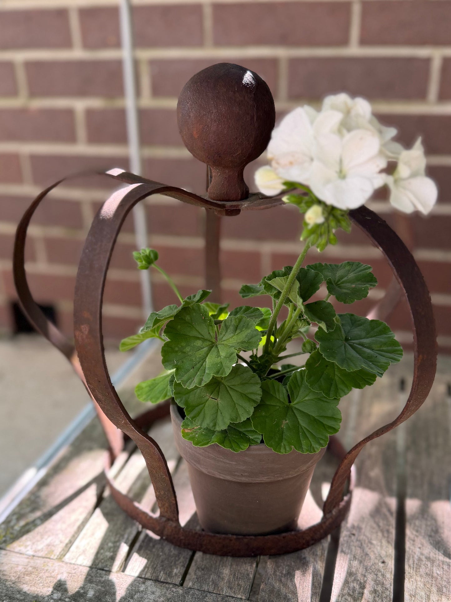 Wrought Iron Topiary Ball, Small