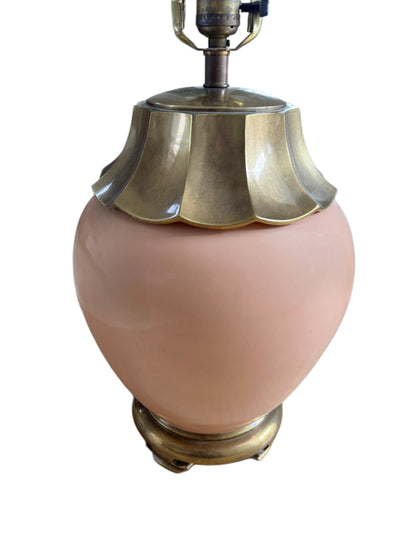 Ginger Jar Peach Table Lamp