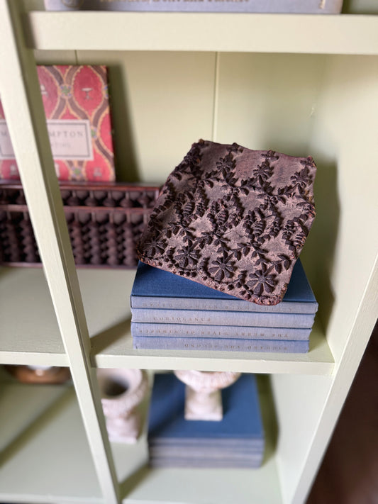 Antique Hand Carved Wooden Printing Block