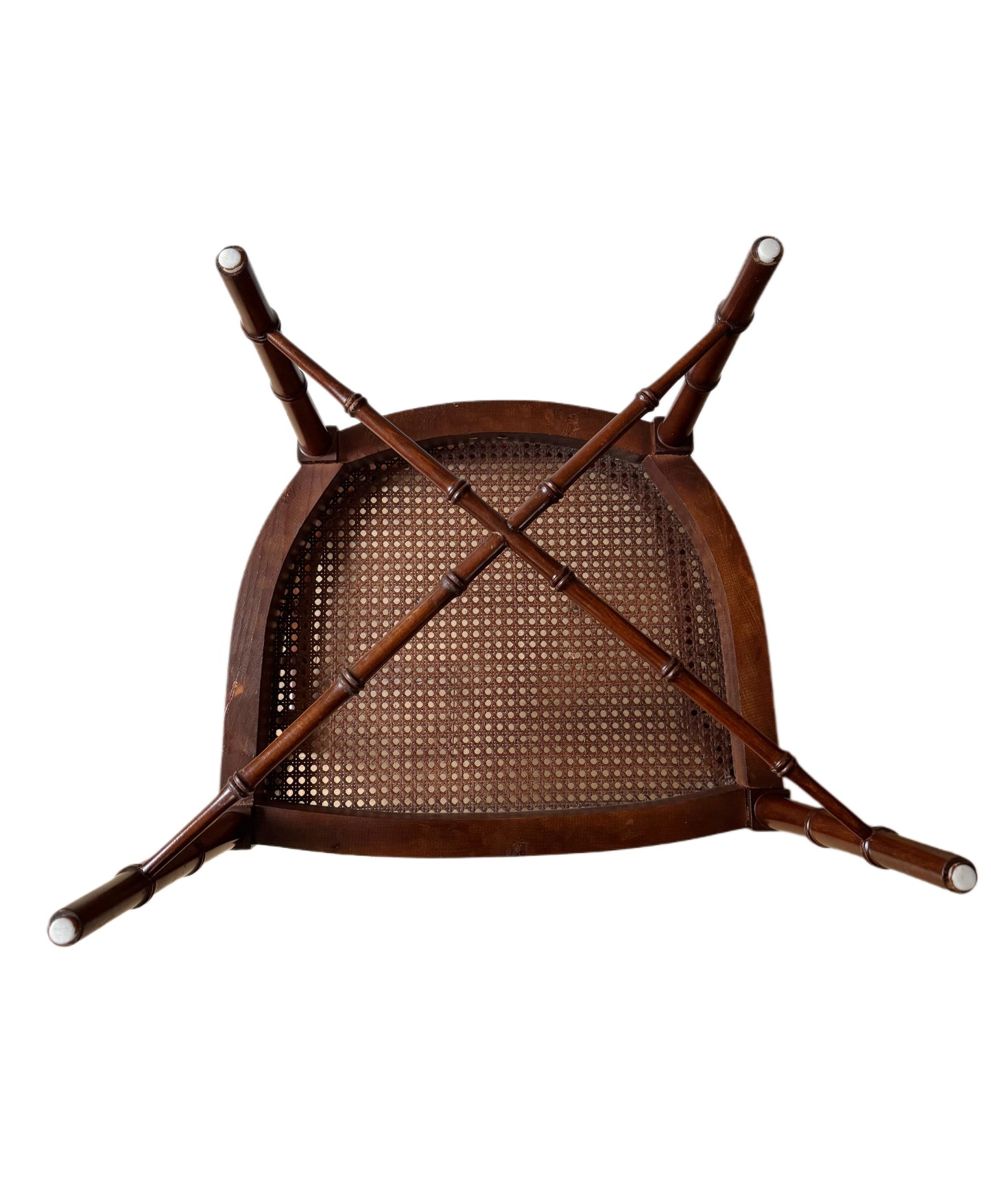 Faux Bamboo and Cane Regency Chairs, Pair