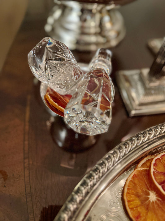 Crystal Wine Stopper, Cut Detail