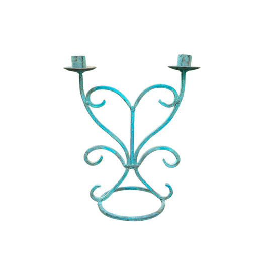 Verdigris Candlestick Holder