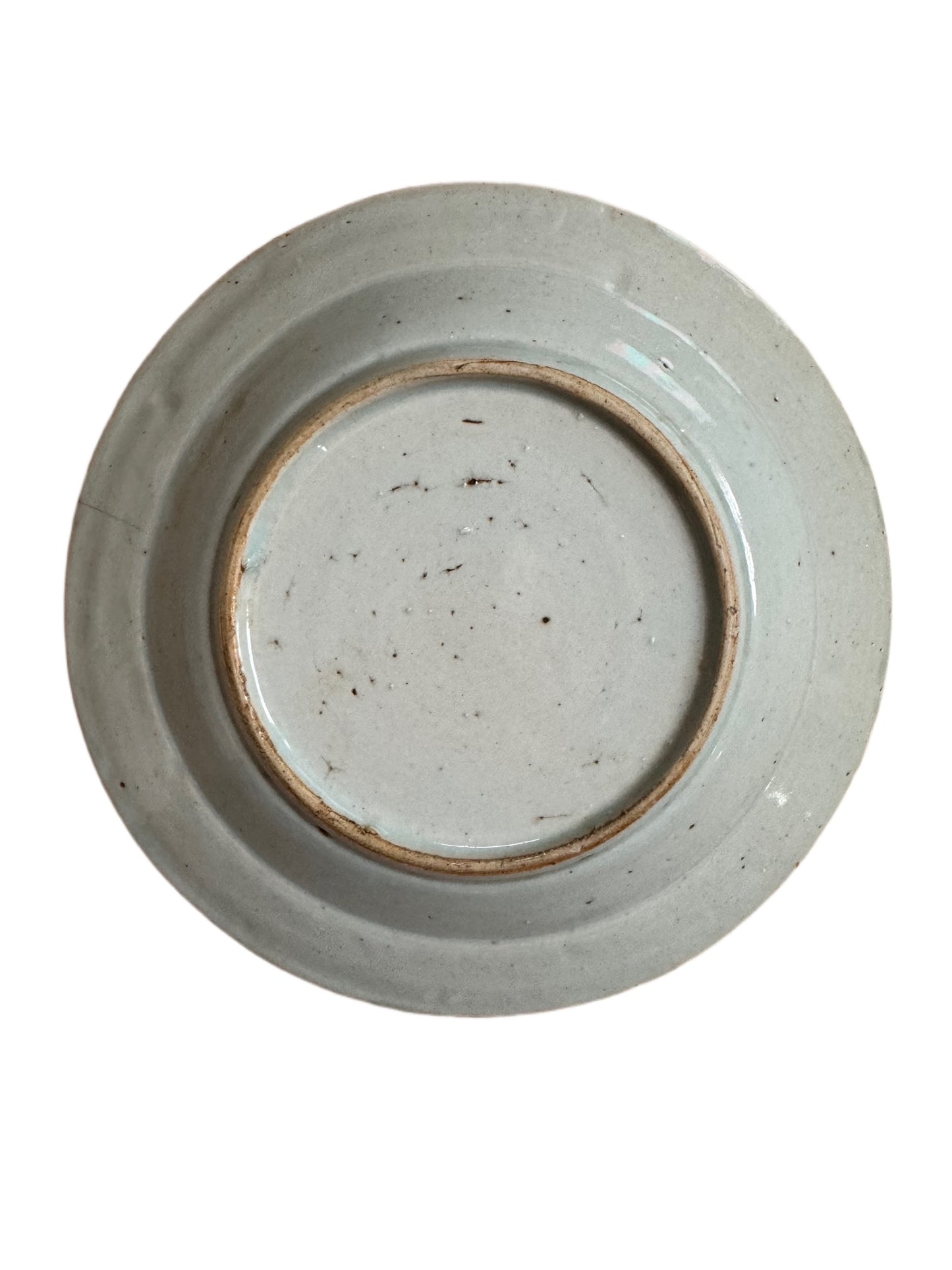 Antique Chinese Blue & White Canton Plate
