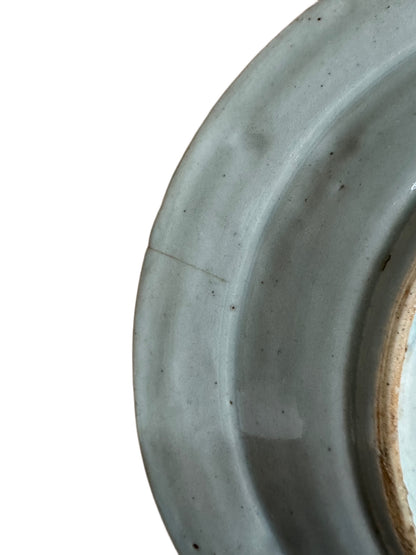 Antique Chinese Blue & White Canton Plate