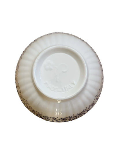 Italian Blue and White Spongeware Bowl