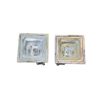 Silverplated Neoclassical Candlestick Holders