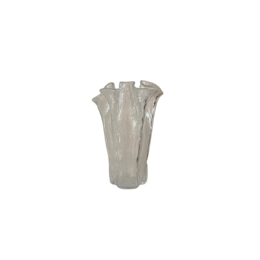 Ruffled Glass Vase