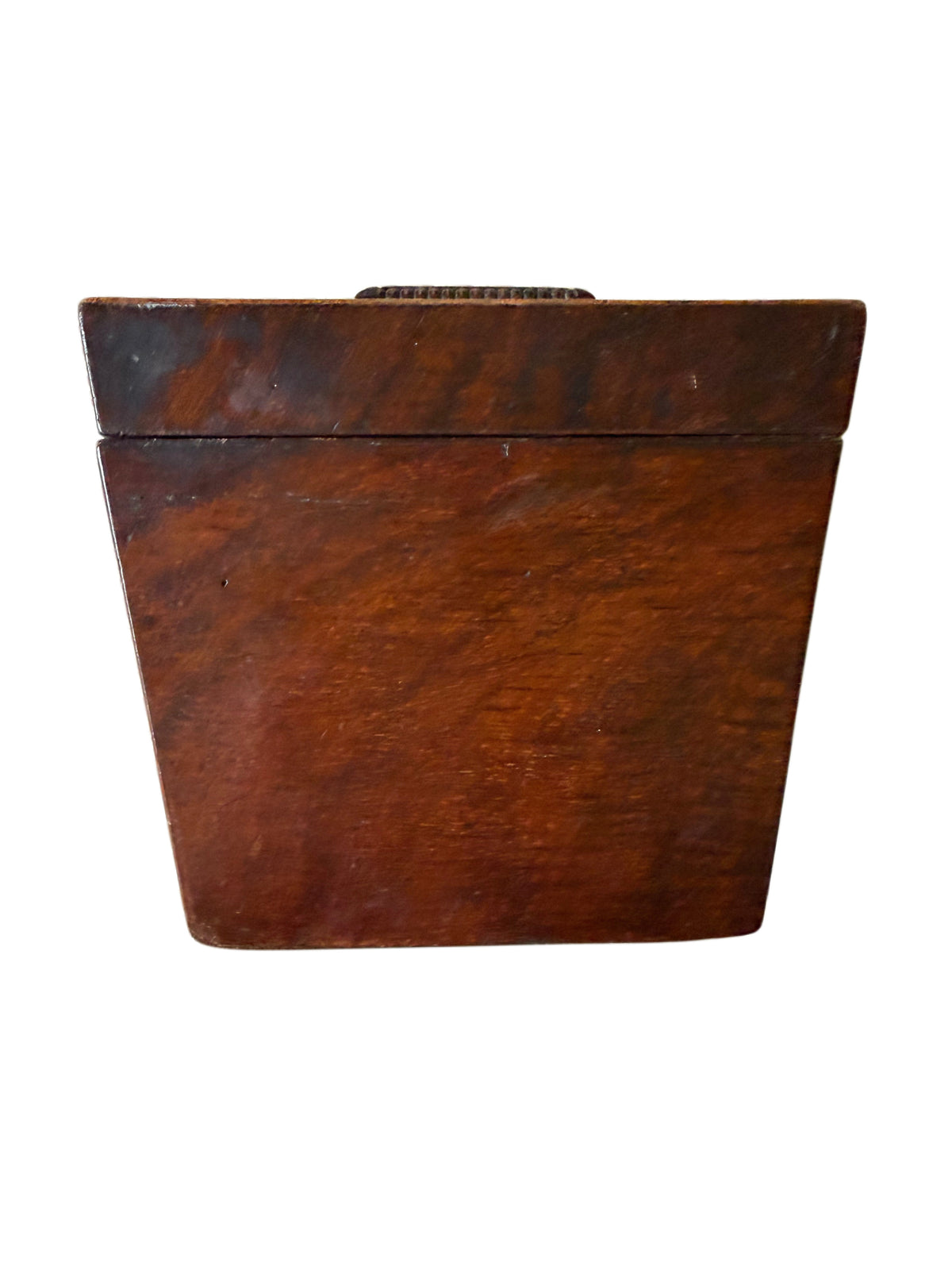 Antique Victorian Rosewood & Bird's-Eye Maple Sarcophagus Box