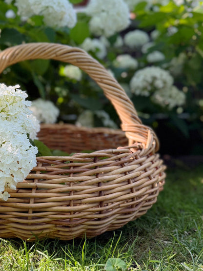 Woven Garden Gathering Basket
