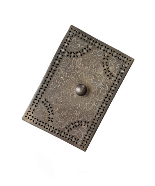 Decorative Engraved Brass Box