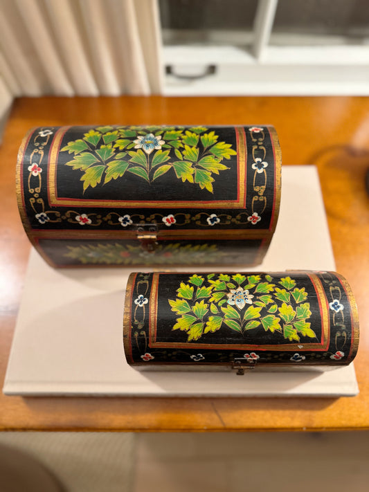 Hand painted Folk Art Box, Large