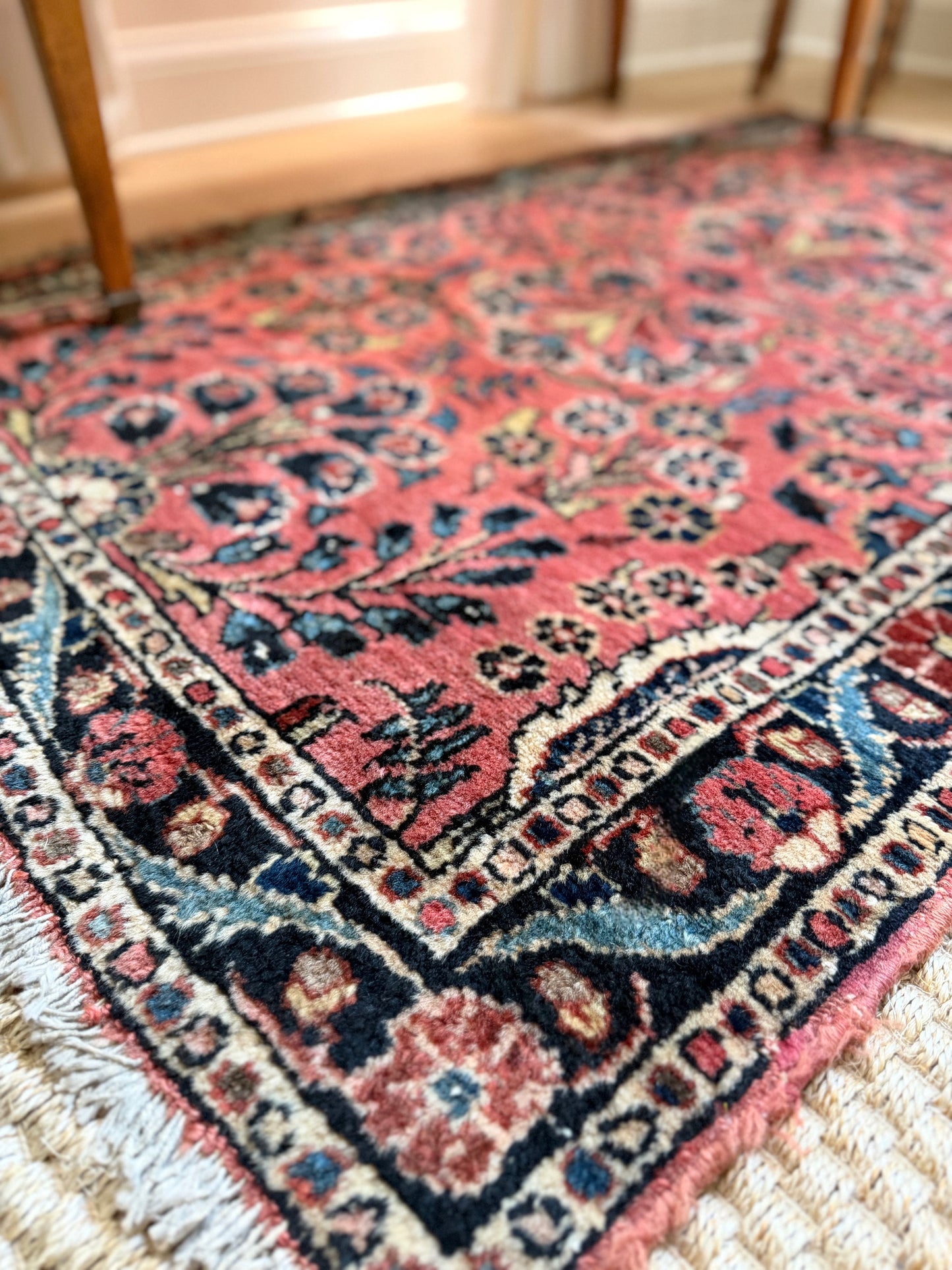 Vintage Persian Sarouk Rug