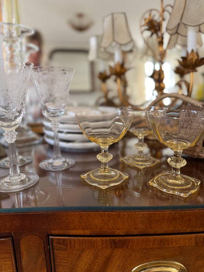 Heisey Coupe Glasses, Set of 6