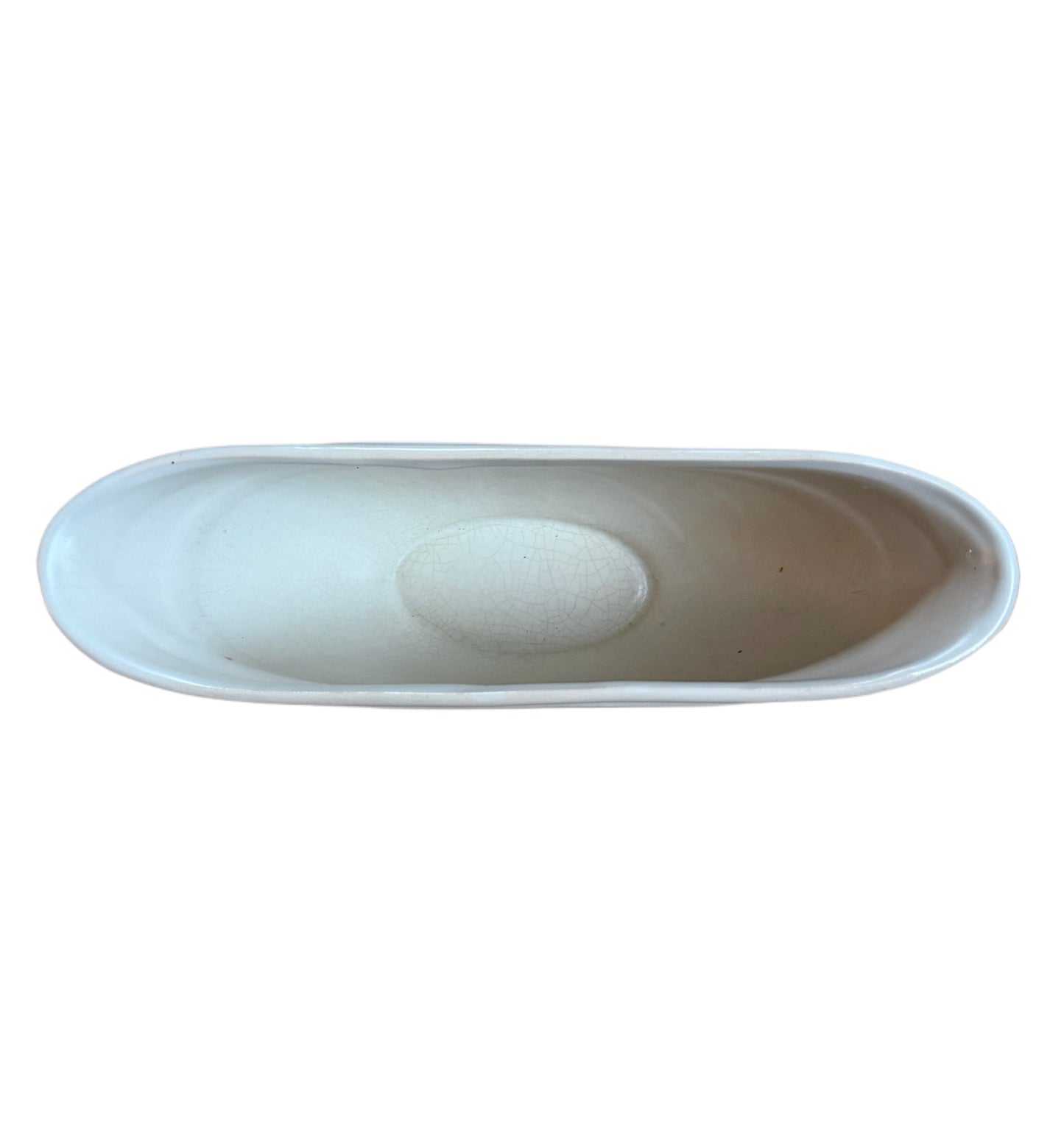 Cream Greek Key Mantle Vase