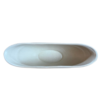 Cream Greek Key Mantle Vase