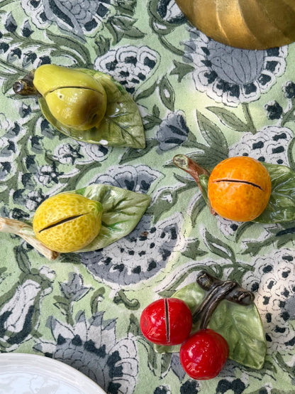 Ceramic Fruit Placecard Holders, Set of 8
