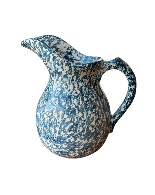 Vintage McCoy Sponge Paint Pottery Pitcher